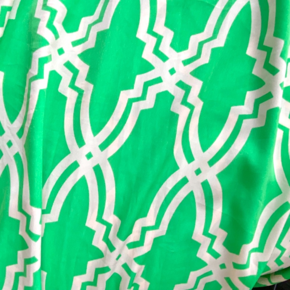 Excellent Condition Francesca’s Boutique Green & White Maxi Dress - Picture 12 of 14